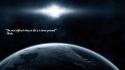Outer space quotes text wallpaper