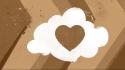 Clouds love textures hearts mangotangofox wallpaper