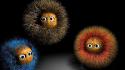 3d abstract cartoons characters hairy wallpaper
