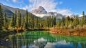 Canadian forests landscapes mountains natural scenery wallpaper