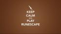 Keep calm and runescape typography wallpaper
