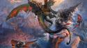 Artwork digital art dragons fantasy landscapes wallpaper