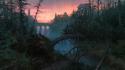 Artwork digital art fantasy forests landscapes wallpaper