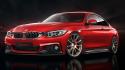 Bmw 4 series coupe cars red wallpaper