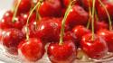 Cherries food fruits wallpaper