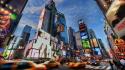 New york city times square cars cities lights wallpaper