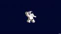 Boombox threadless astronauts blue background cosmonaut wallpaper