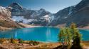 Canada lakes landscapes mountains nature wallpaper