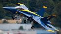 Fa18 hornet aircraft blue angels fighter jets military wallpaper