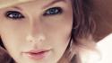 Taylor swift blondes blue eyes close-up faces wallpaper