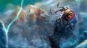 World of warcraft creatures fantasy art frost giant wallpaper