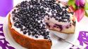 Blueberries cake cheesecake cranberries cream wallpaper