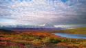 Denali national park clouds landscapes mountains wallpaper