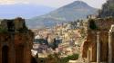 Italia italy taormina cities panorama wallpaper