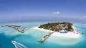 Maldives aerial photography islands ocean wallpaper