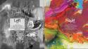 Albert einstein artistic brain colors creativity wallpaper