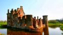 Castles view water wallpaper