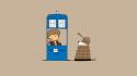 Daleks doctor who fourth peanuts comic strip tardis wallpaper