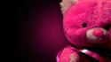 Pink teddy bear background wallpaper