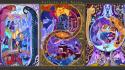 The lord of rings artwork mythology stained glass wallpaper