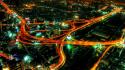 Cities cityscapes long exposure night wallpaper