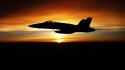 Fighter jet sunset wallpaper