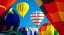 Hot air balloons multicolor wallpaper