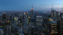 Manhattan new york city cityscapes skyline wallpaper