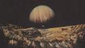 Jupiter artwork landscapes moons outer space wallpaper