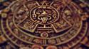 Mexico archeology aztec clocks sculptures wallpaper