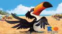 3d rio abstract animated toucans wallpaper