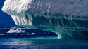 Antarctica seascape blue cold ice wallpaper