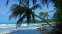 Costa rica beaches nature palm trees summer wallpaper