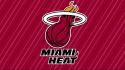 Miami heat nba basketball logos red background wallpaper