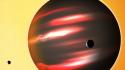 Moon sun artwork astronomy exoplanets wallpaper