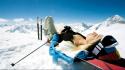 Swiss relaxing ski snow sports wallpaper