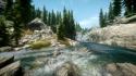 V: skyrim nature trees video games water wallpaper
