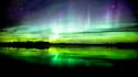 Aurora borealis lakes waterscapes zoltan wallpaper