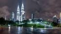 Malaysia petronas towers singapore cities city lights wallpaper