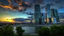 Moscow architecture business cityscapes international wallpaper