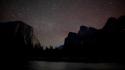Starry night digital art hills landscapes nature wallpaper