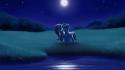 Pony friendship is magic rainbow dash moonlight wallpaper