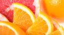Fruits oranges grapefruits wallpaper