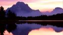 Mountains landscapes nature lakes skyscapes reflections wallpaper