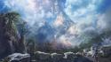 Blade and soul artwork landscapes mountains video games wallpaper