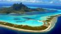Bora french polynesia beaches cityscapes coral reef wallpaper