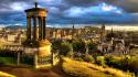 Edinburgh castle cities cityscapes city skyline wallpaper