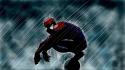 Marvel comics spider-man fan art rain wallpaper