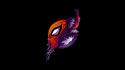 Marvel comics spider-man venom black background fan art wallpaper