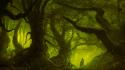 Thief game fantasy art forests male moss wallpaper